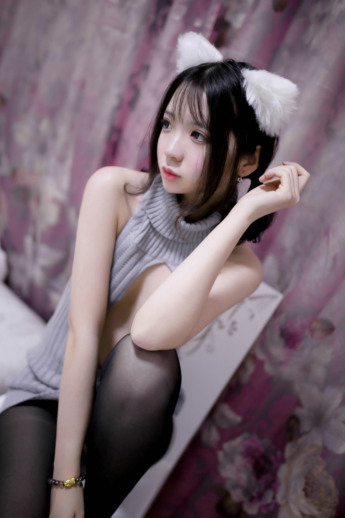 图片[9]-[Cosplay]疯猫ss -露背毛衣 – COSPLAY-御萝部落