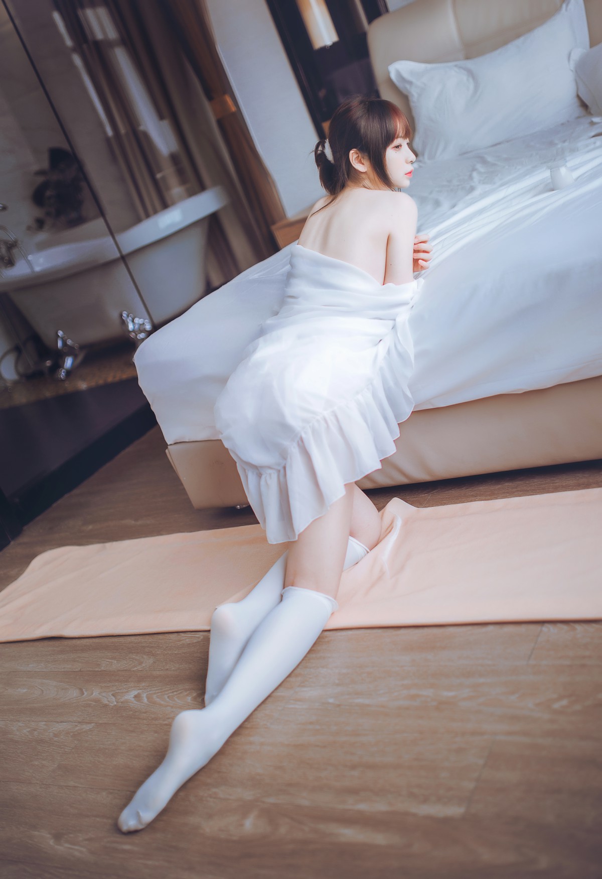 图片[15]-[Cosplay]疯猫ss -白色睡衣 – COSPLAY-御萝部落