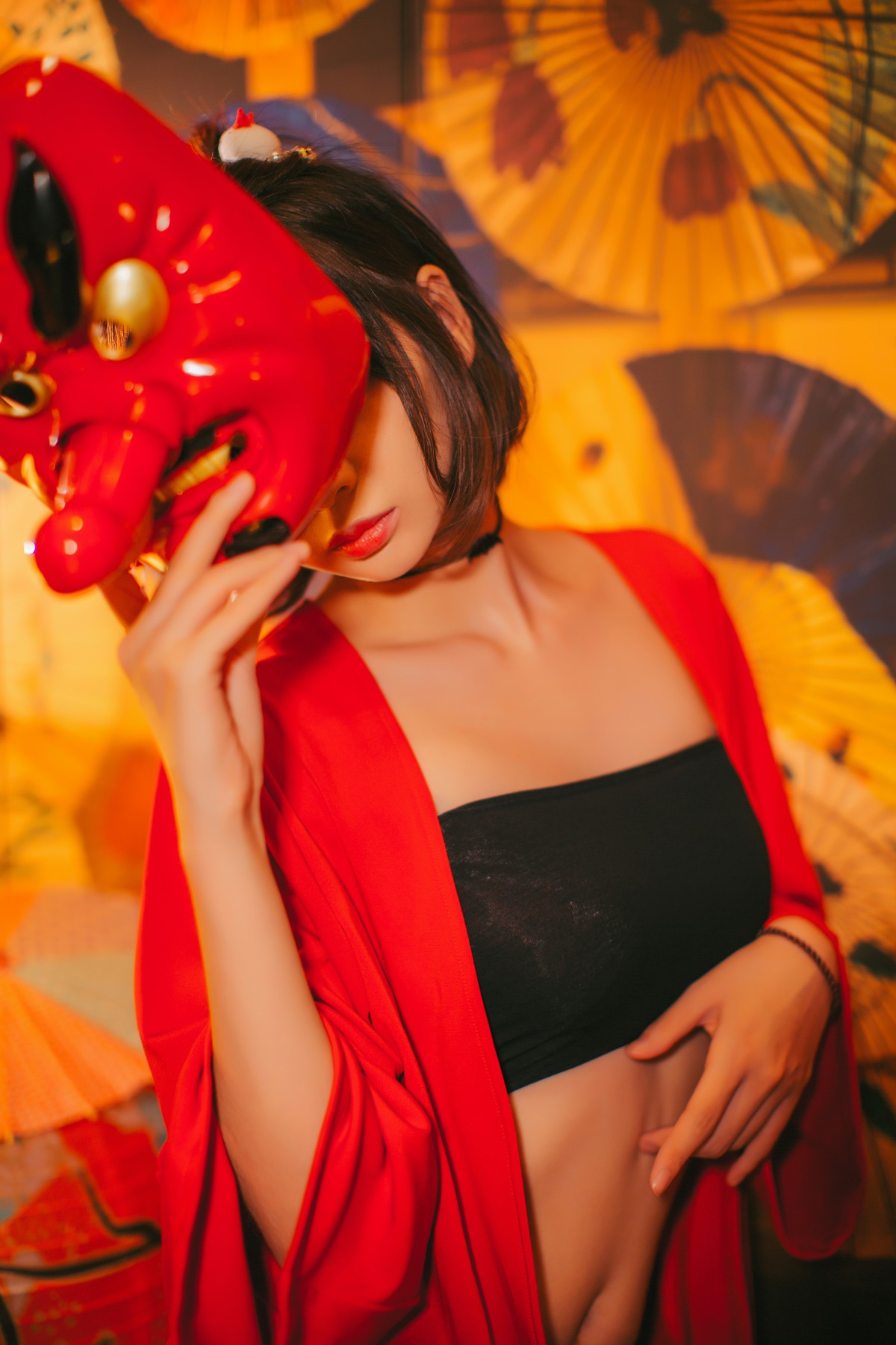 图片[7]-[Cosplay]疯猫ss -红色羽衣 – COSPLAY-御萝部落