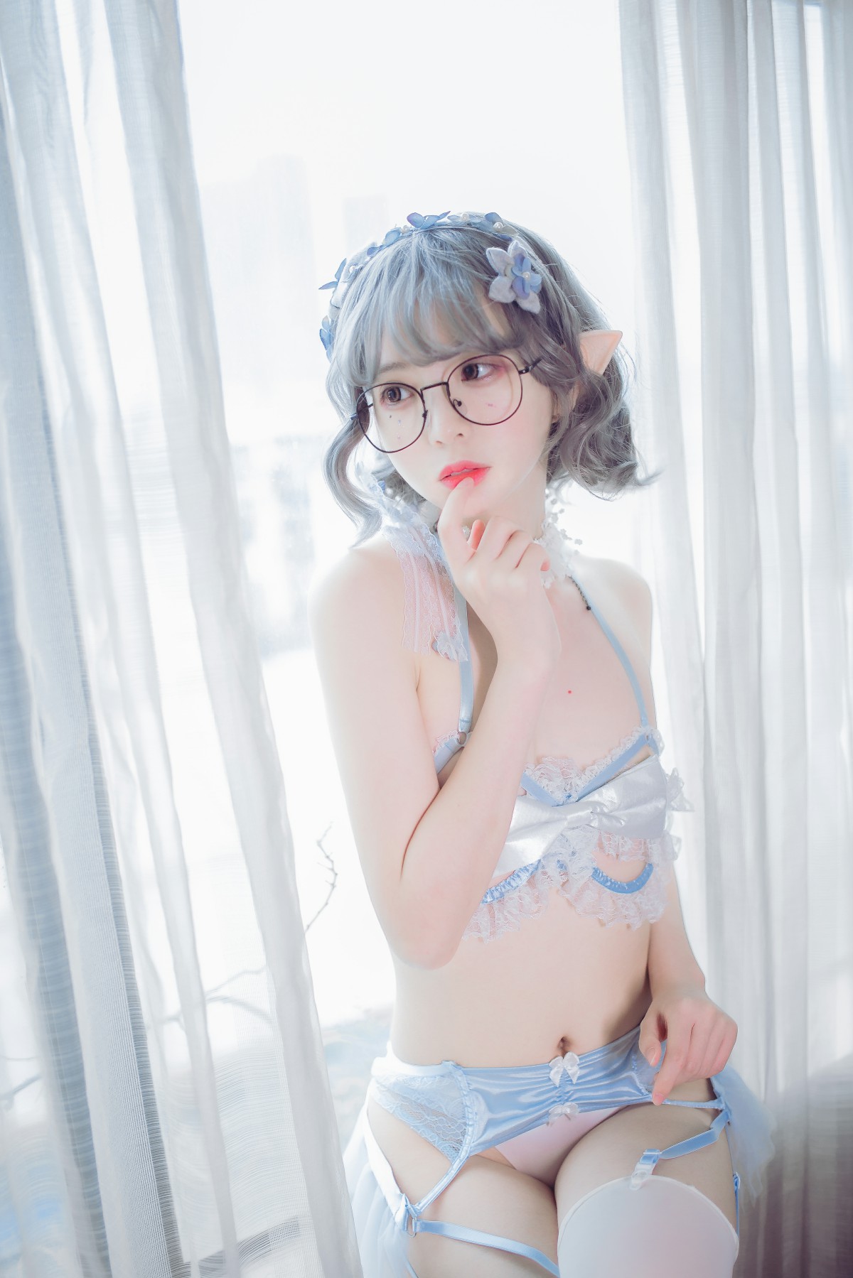 图片[12]-[Cosplay]疯猫ss – 蓝色精灵 – COSPLAY-御萝部落