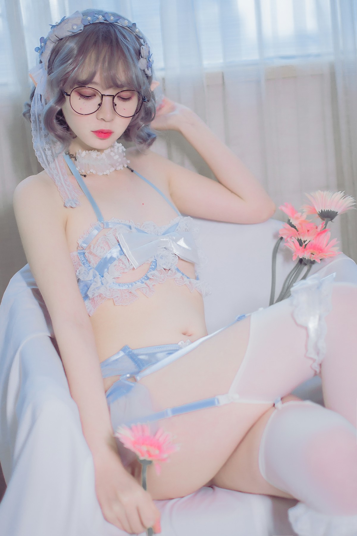 图片[14]-[Cosplay]疯猫ss – 蓝色精灵 – COSPLAY-御萝部落