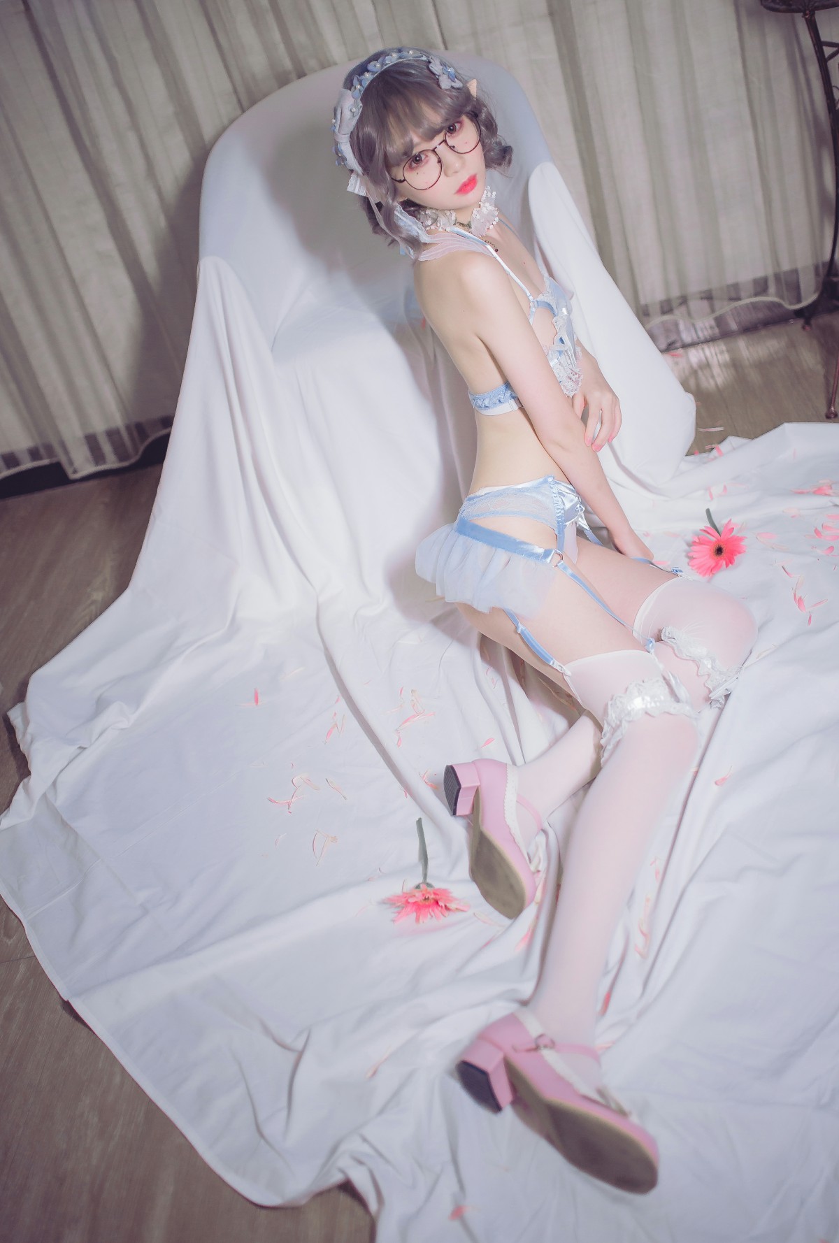 图片[26]-[Cosplay]疯猫ss – 蓝色精灵 – COSPLAY-御萝部落