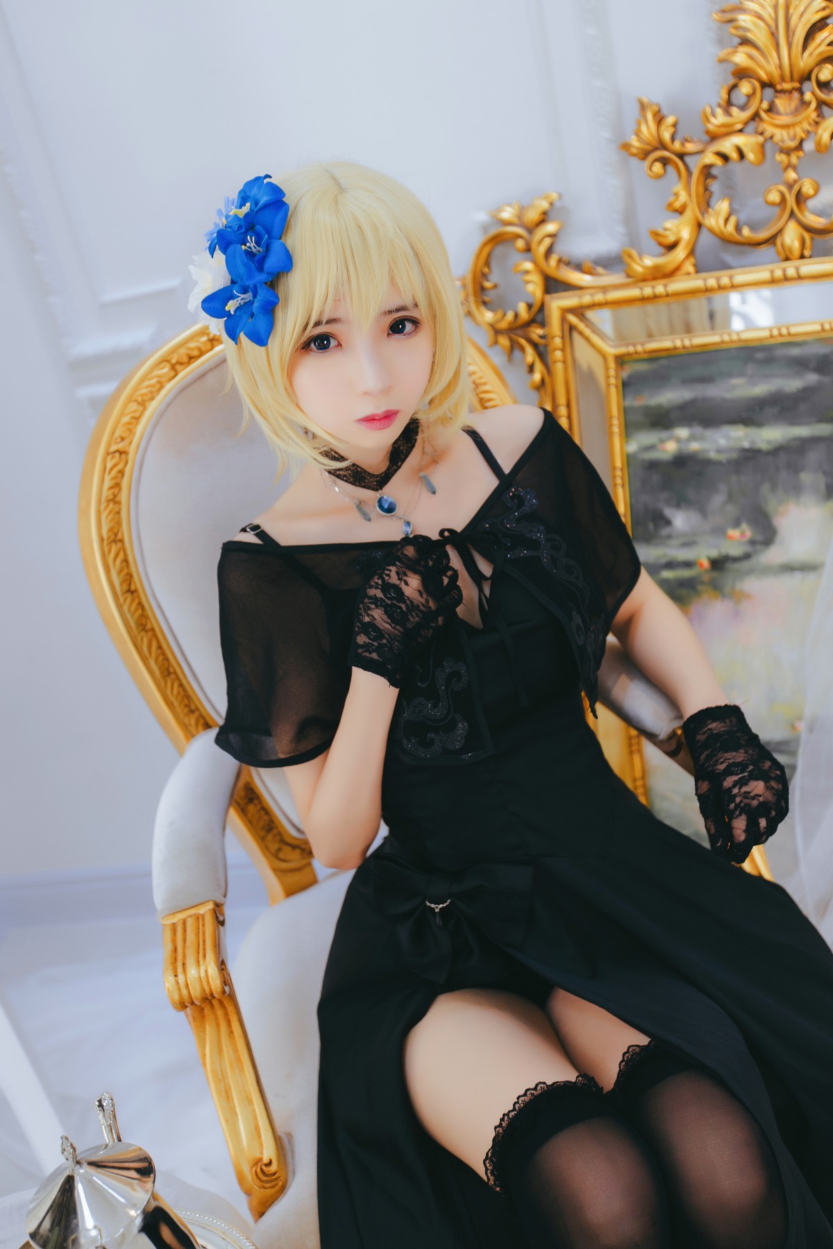 图片[4]-[Cosplay][网红少女]疯猫ss – 疯猫贞德礼装 – COSPLAY-御萝部落