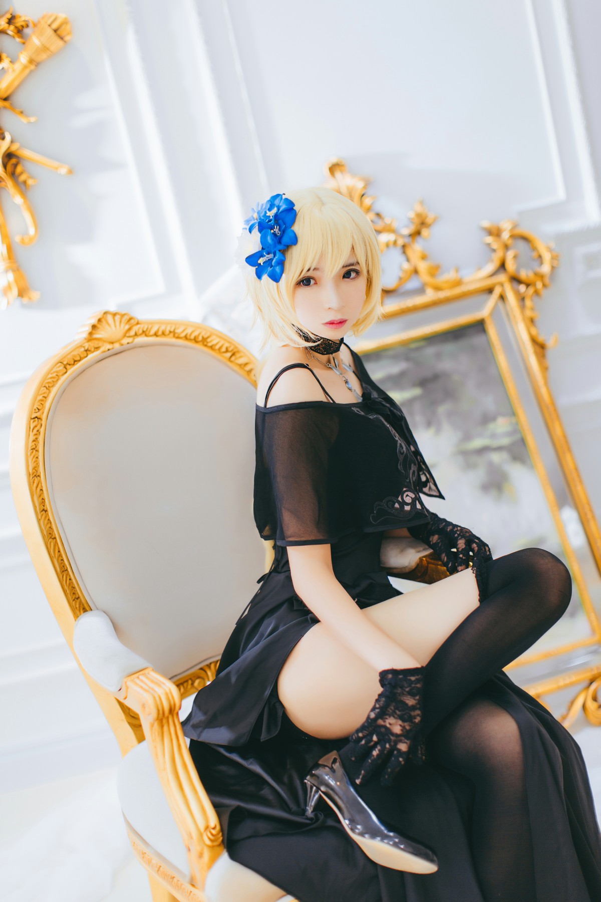 图片[3]-[Cosplay][网红少女]疯猫ss – 疯猫贞德礼装 – COSPLAY-御萝部落