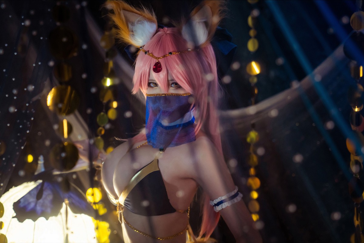 图片[12]-[Cosplay]Fate 玉藻前 舞娘泳装 – COSPLAY-御萝部落