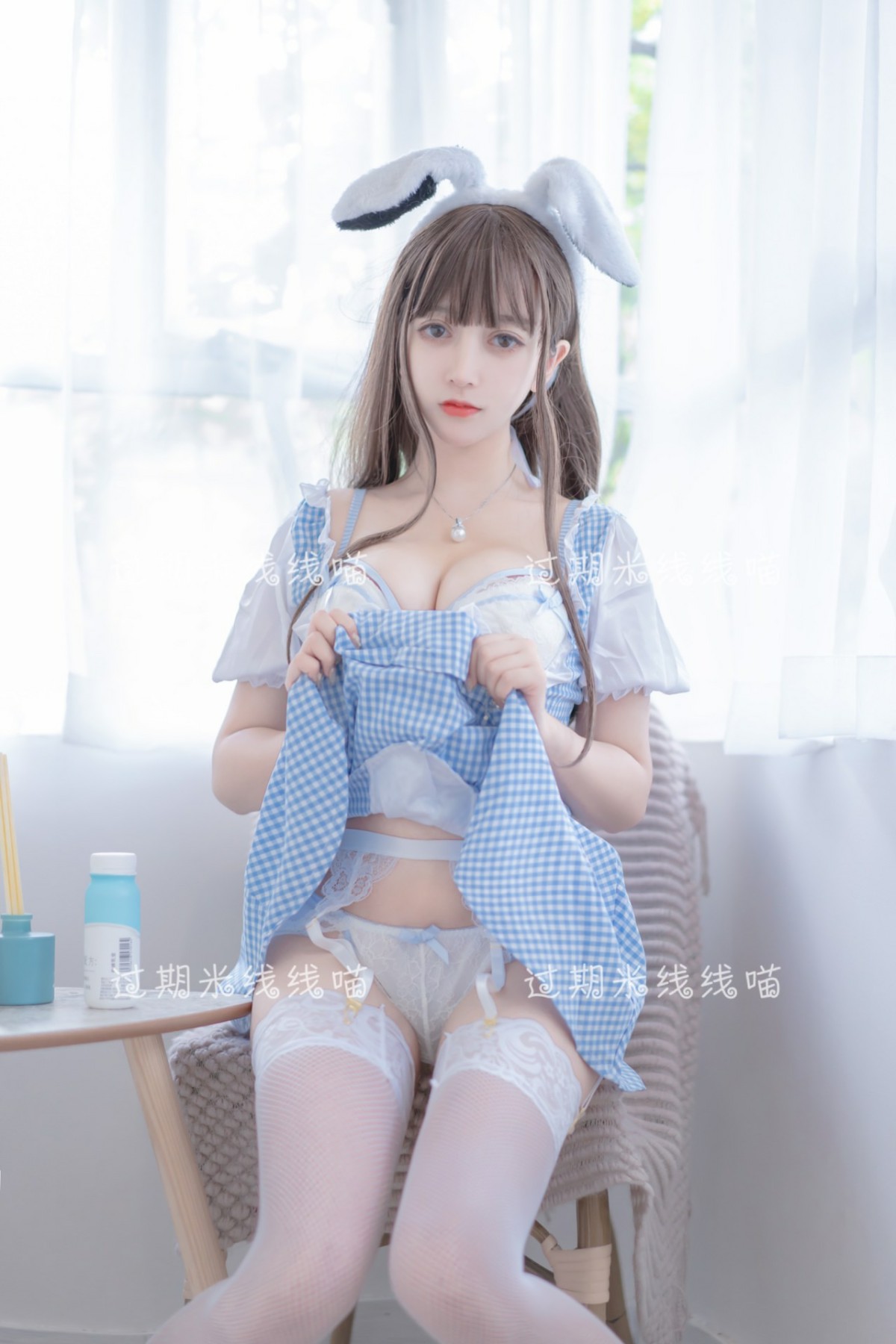 图片[11]-[Cosplay]过期米线线喵 – 蓝白 – COSPLAY-御萝部落