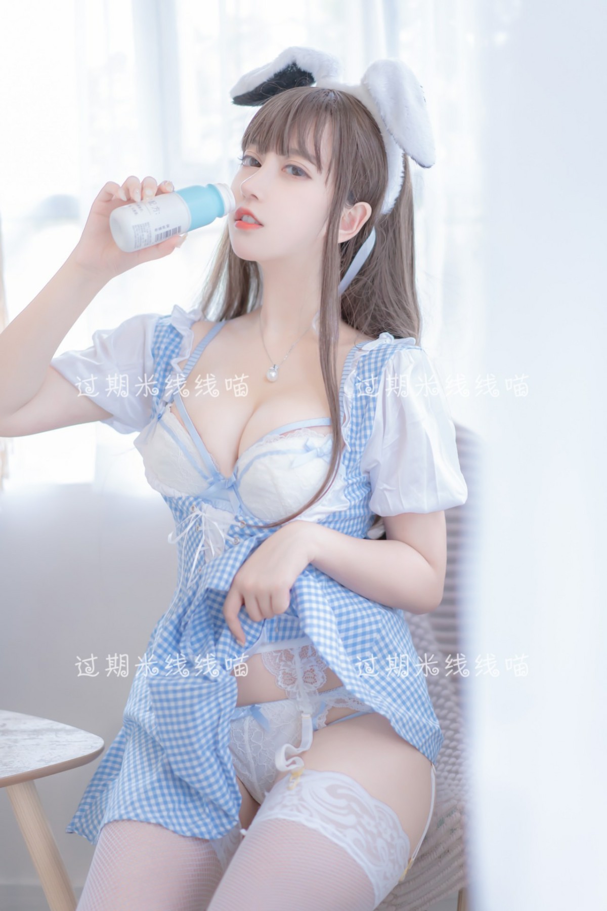 图片[14]-[Cosplay]过期米线线喵 – 蓝白 – COSPLAY-御萝部落