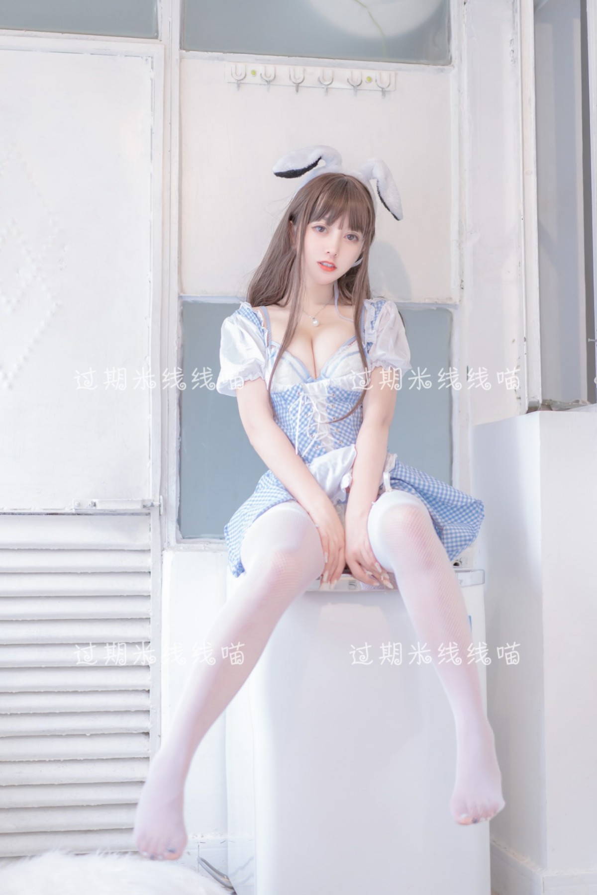 图片[16]-[Cosplay]过期米线线喵 – 蓝白 – COSPLAY-御萝部落