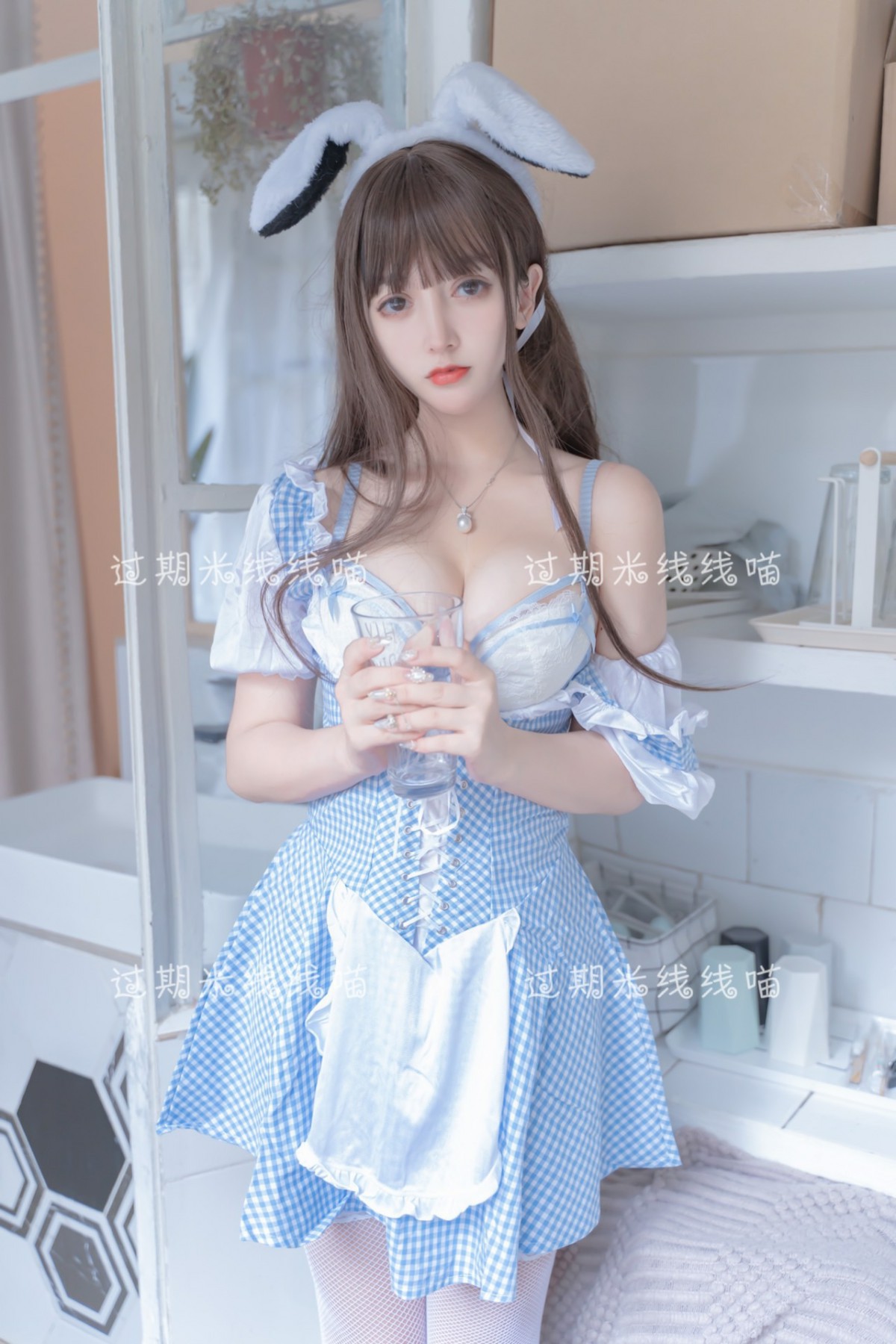 图片[23]-[Cosplay]过期米线线喵 – 蓝白 – COSPLAY-御萝部落