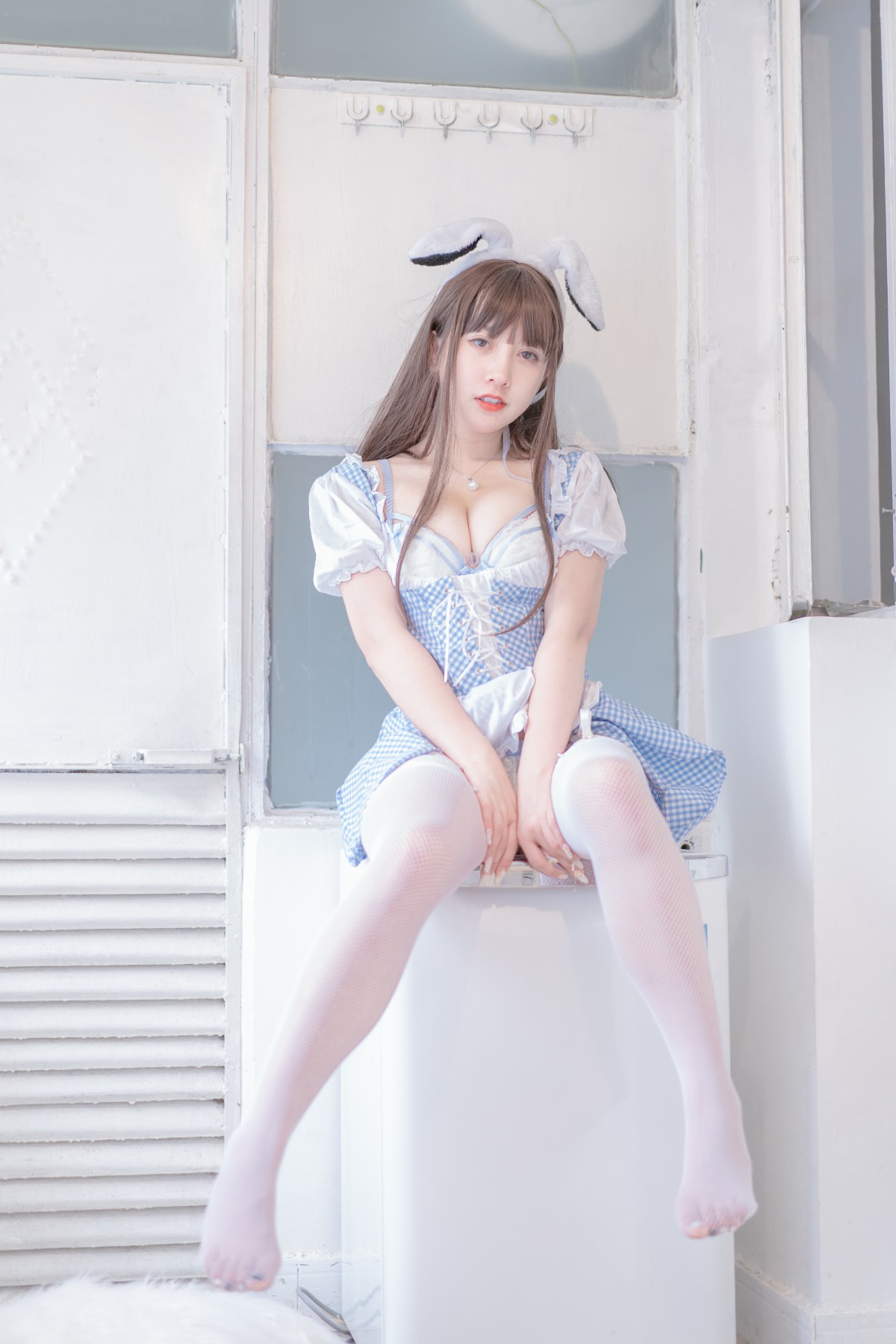 图片[36]-[Cosplay]过期米线线喵 – 蓝白 – COSPLAY-御萝部落