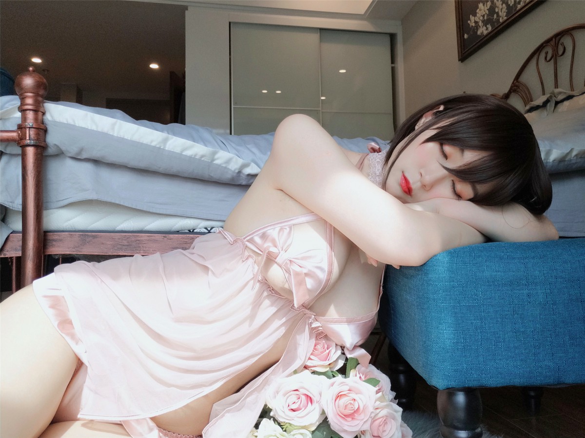 图片[34]-Coser小姐姐白银 – 粉色睡衣 – COSPLAY-御萝部落