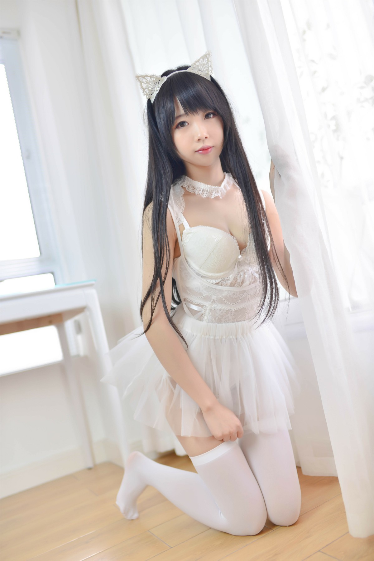 图片[9]-Cos小姐姐雪琪 – 猫系少女白猫 – COSPLAY-御萝部落