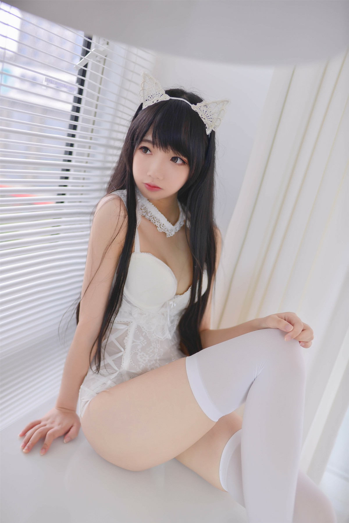 图片[19]-Cos小姐姐雪琪 – 猫系少女白猫 – COSPLAY-御萝部落