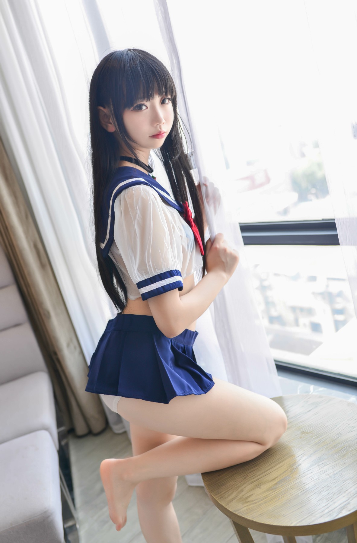 图片[2]-Cos小姐姐雪琪 – 透明JK – COSPLAY-御萝部落