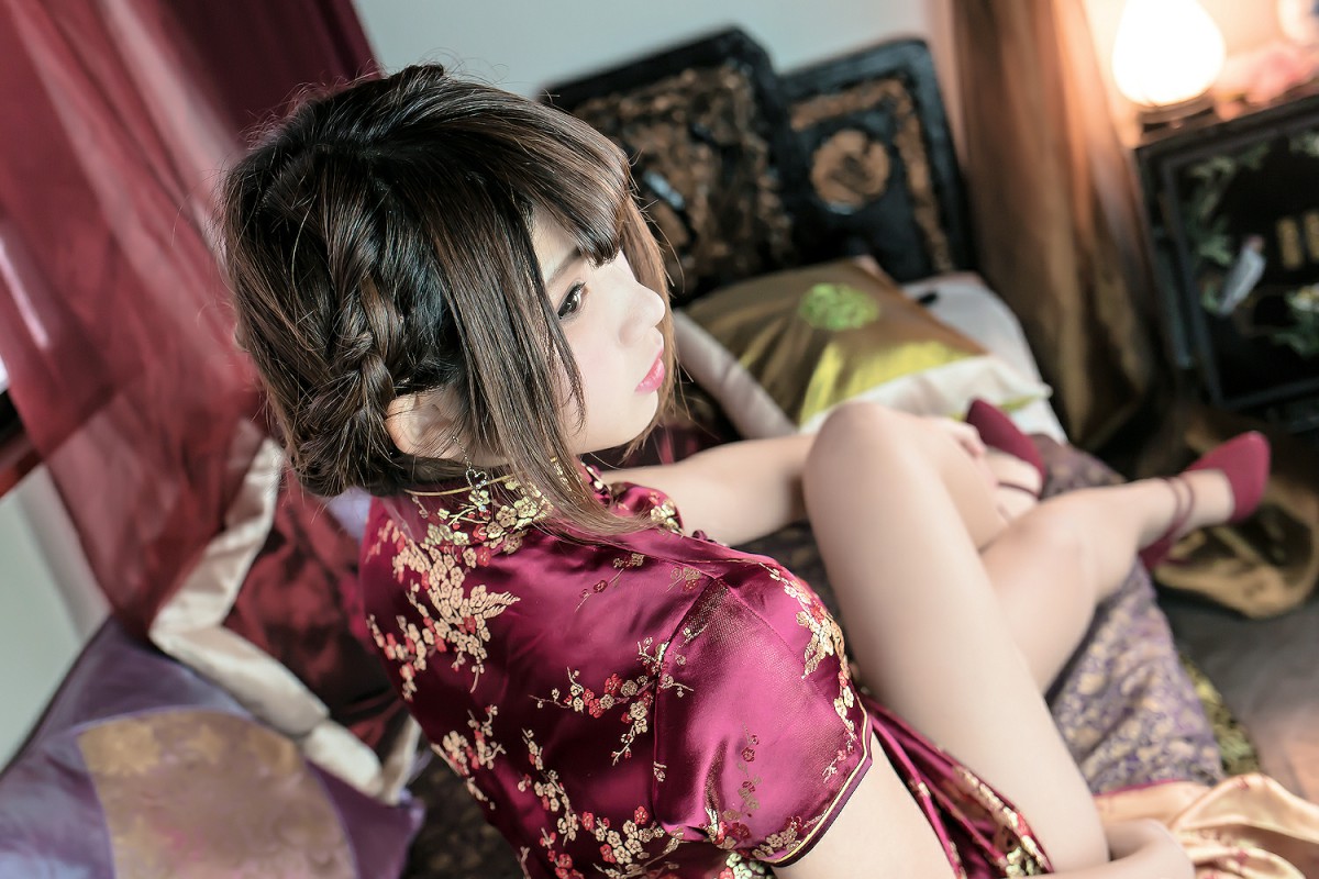 图片[20]-中華娘娘之红色旗袍与美腿高跟 – COSPLAY-御萝部落