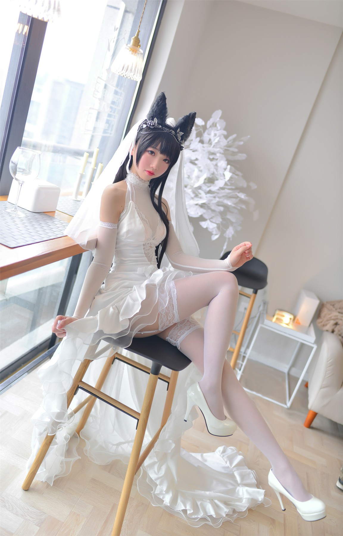 图片[3]-Cos小姐姐雪琪- 爱宕高跟美腿与婚纱 – COSPLAY-御萝部落