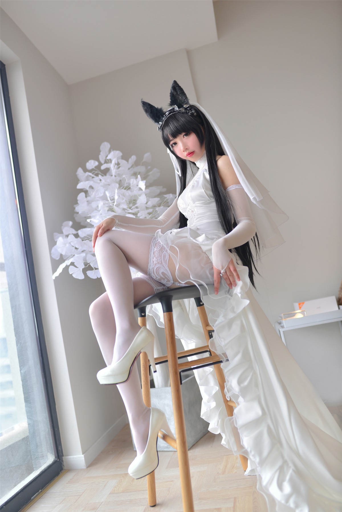 图片[4]-Cos小姐姐雪琪- 爱宕高跟美腿与婚纱 – COSPLAY-御萝部落