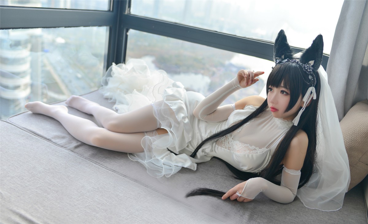 图片[16]-Cos小姐姐雪琪- 爱宕高跟美腿与婚纱 – COSPLAY-御萝部落