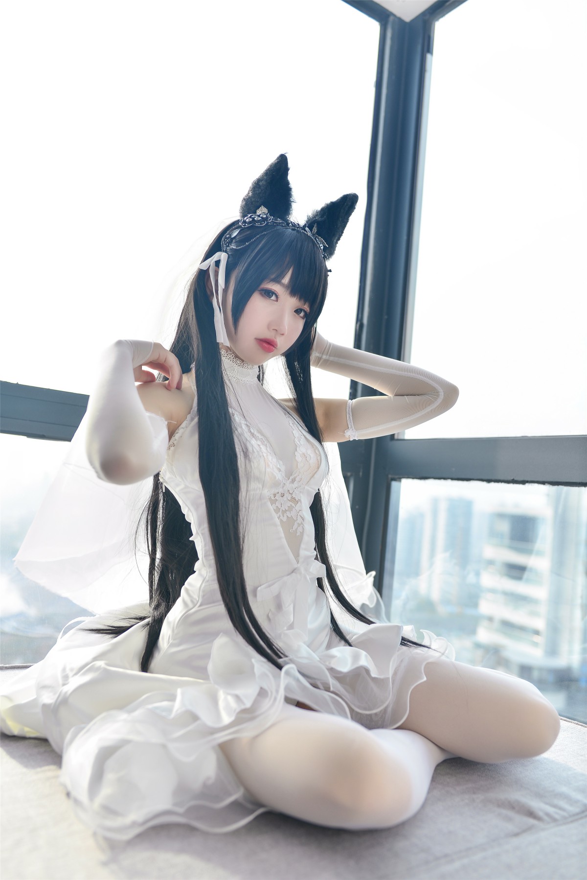 图片[18]-Cos小姐姐雪琪- 爱宕高跟美腿与婚纱 – COSPLAY-御萝部落