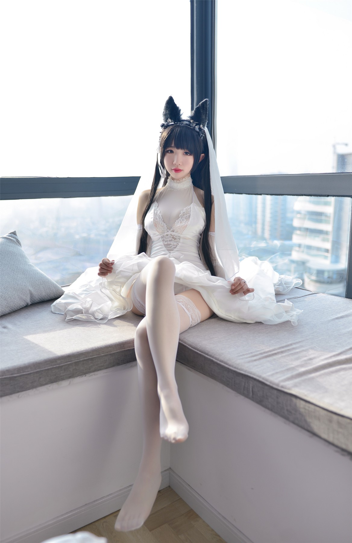 图片[21]-Cos小姐姐雪琪- 爱宕高跟美腿与婚纱 – COSPLAY-御萝部落