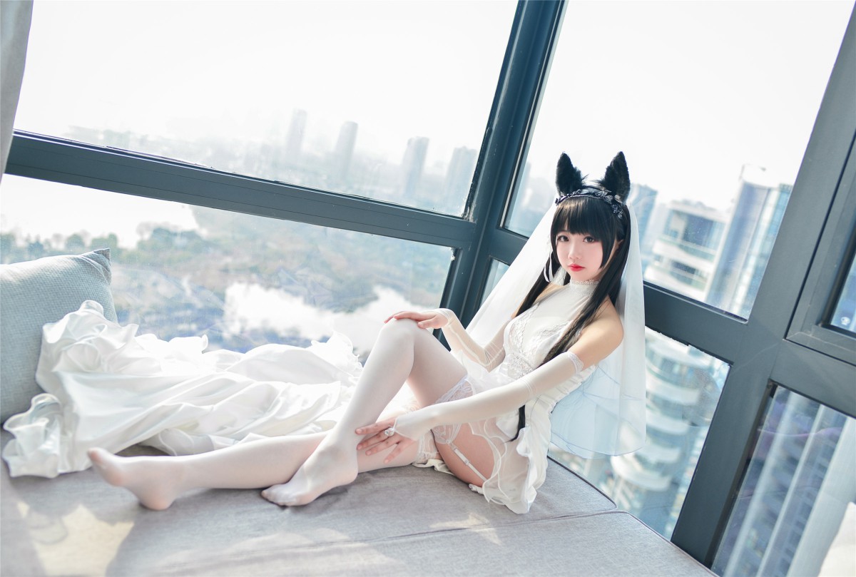 图片[23]-Cos小姐姐雪琪- 爱宕高跟美腿与婚纱 – COSPLAY-御萝部落