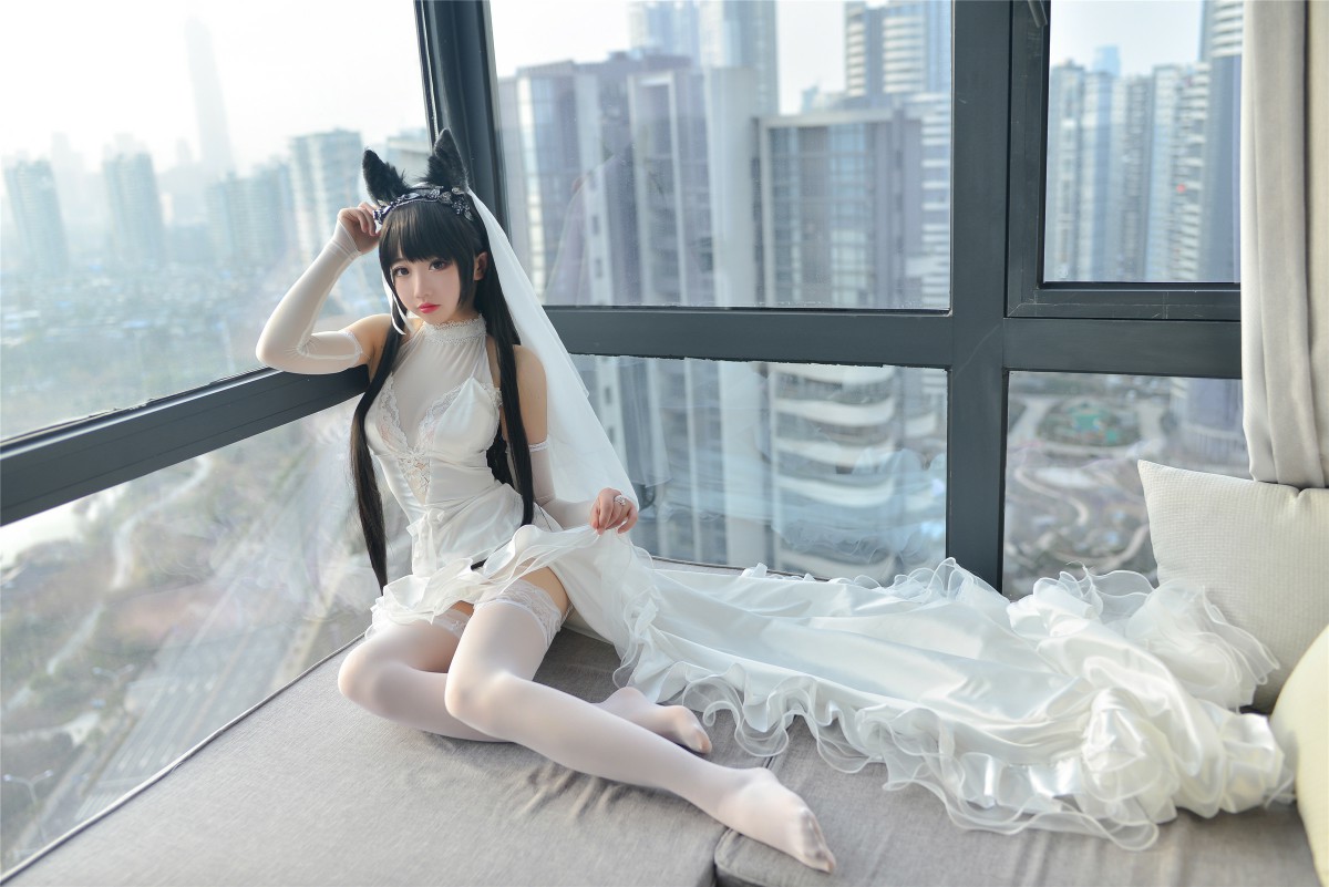 图片[25]-Cos小姐姐雪琪- 爱宕高跟美腿与婚纱 – COSPLAY-御萝部落