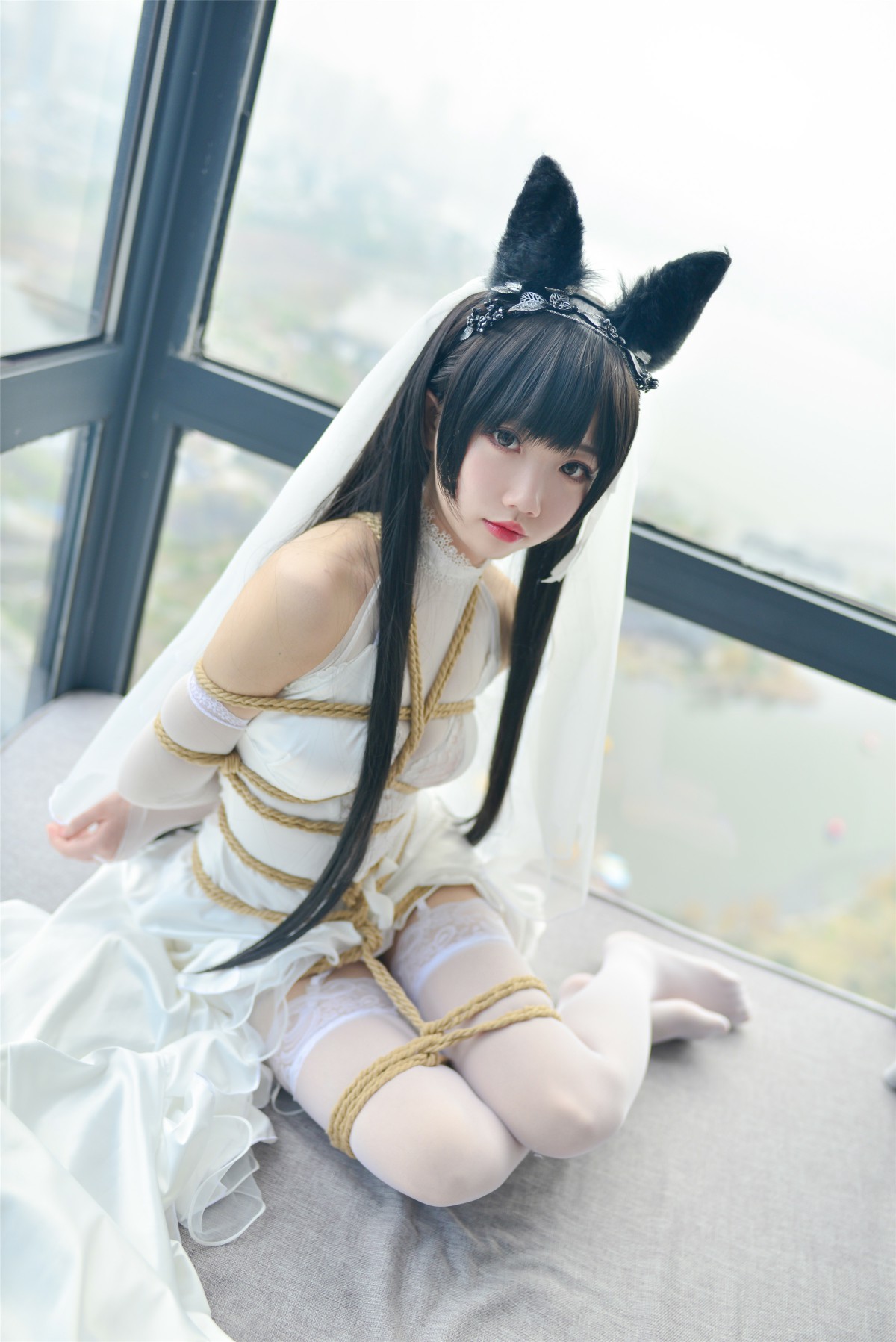 图片[35]-Cos小姐姐雪琪- 爱宕高跟美腿与婚纱 – COSPLAY-御萝部落