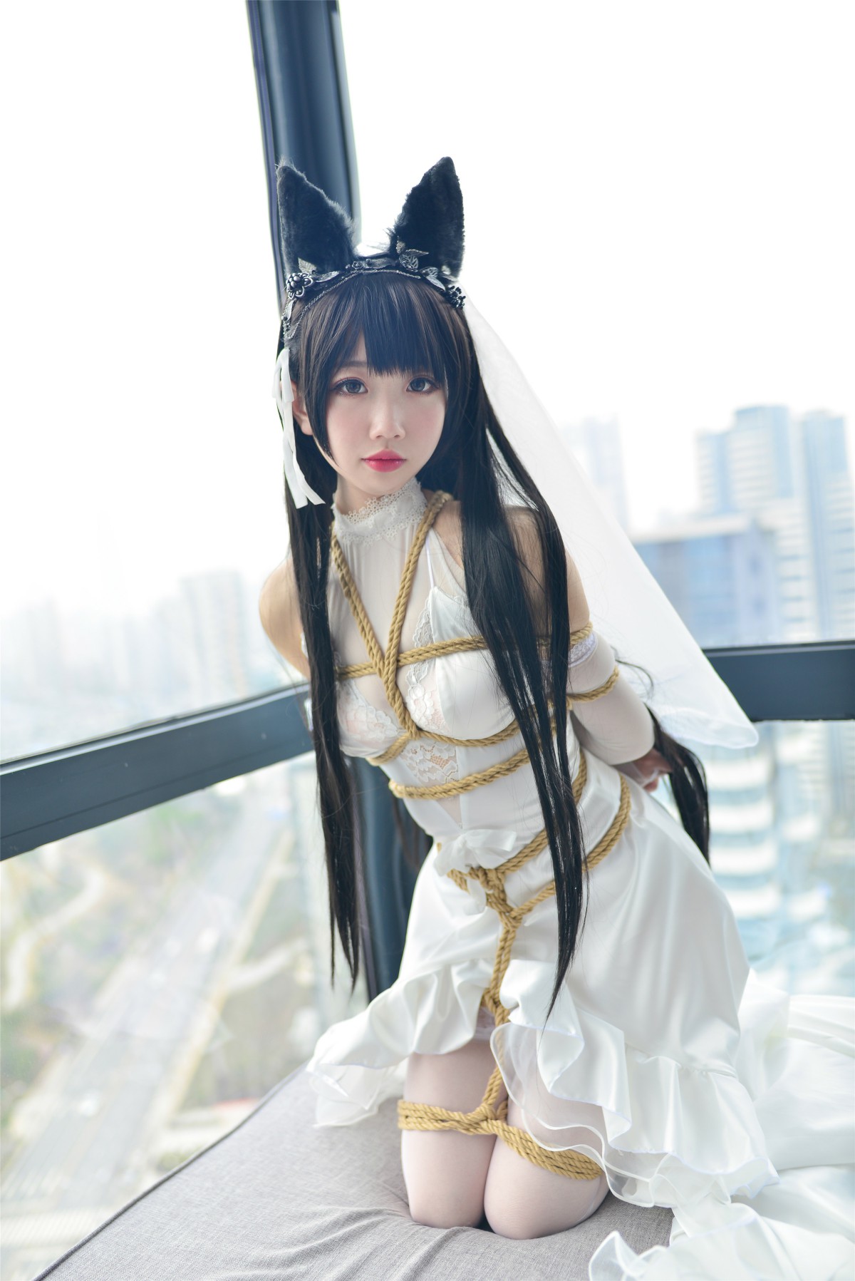 图片[38]-Cos小姐姐雪琪- 爱宕高跟美腿与婚纱 – COSPLAY-御萝部落