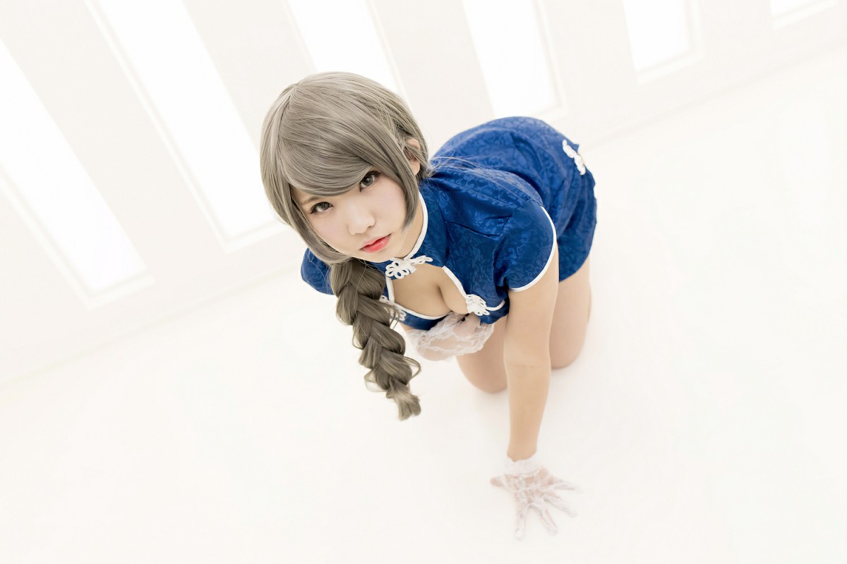 图片[3]-中華娘娘之Blue蓝色旗袍与美腿高跟 – COSPLAY-御萝部落