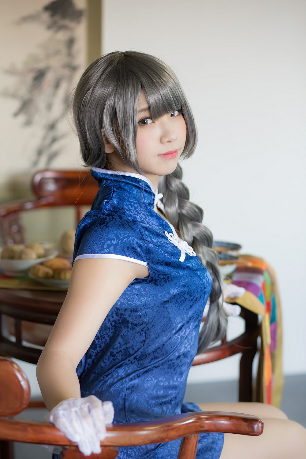 图片[33]-中華娘娘之Blue蓝色旗袍与美腿高跟 – COSPLAY-御萝部落