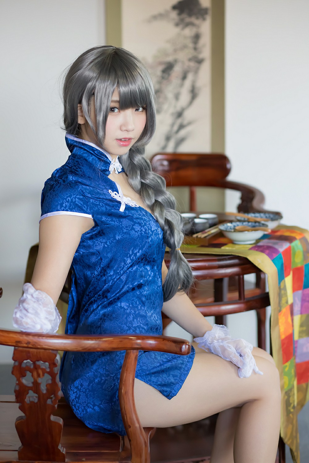 图片[32]-中華娘娘之Blue蓝色旗袍与美腿高跟 – COSPLAY-御萝部落