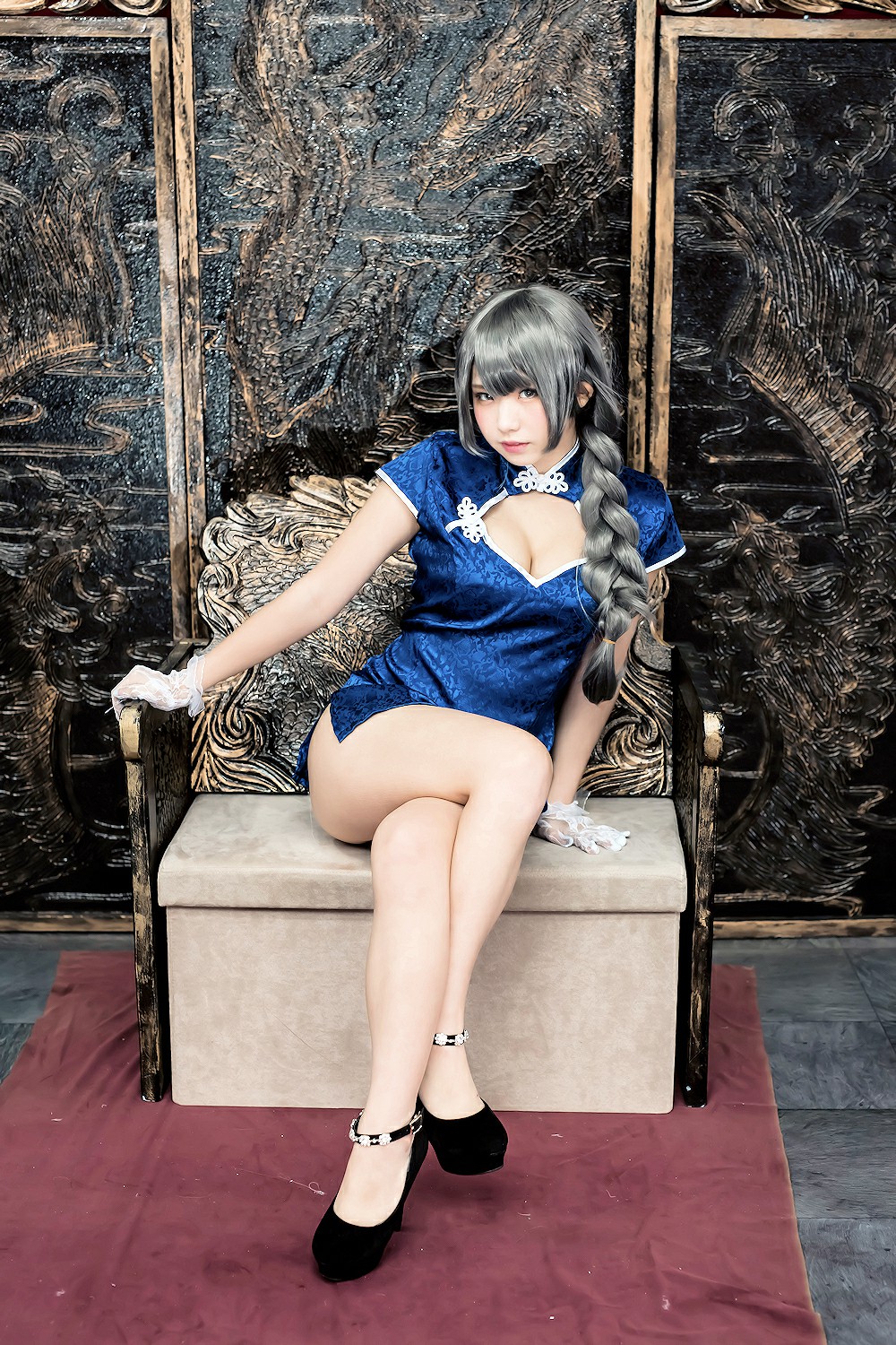 图片[46]-中華娘娘之Blue蓝色旗袍与美腿高跟 – COSPLAY-御萝部落