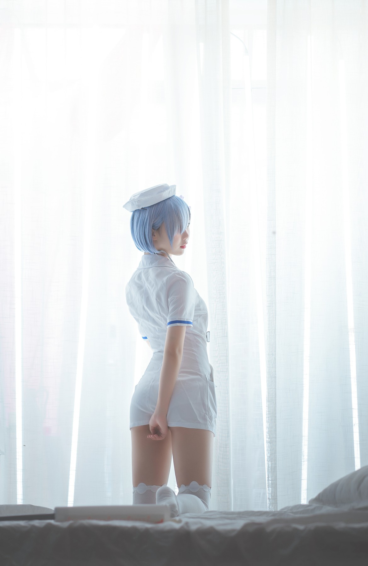 图片[11]-[Cosplay]面饼仙儿 – 蕾姆护士装 – COSPLAY-御萝部落