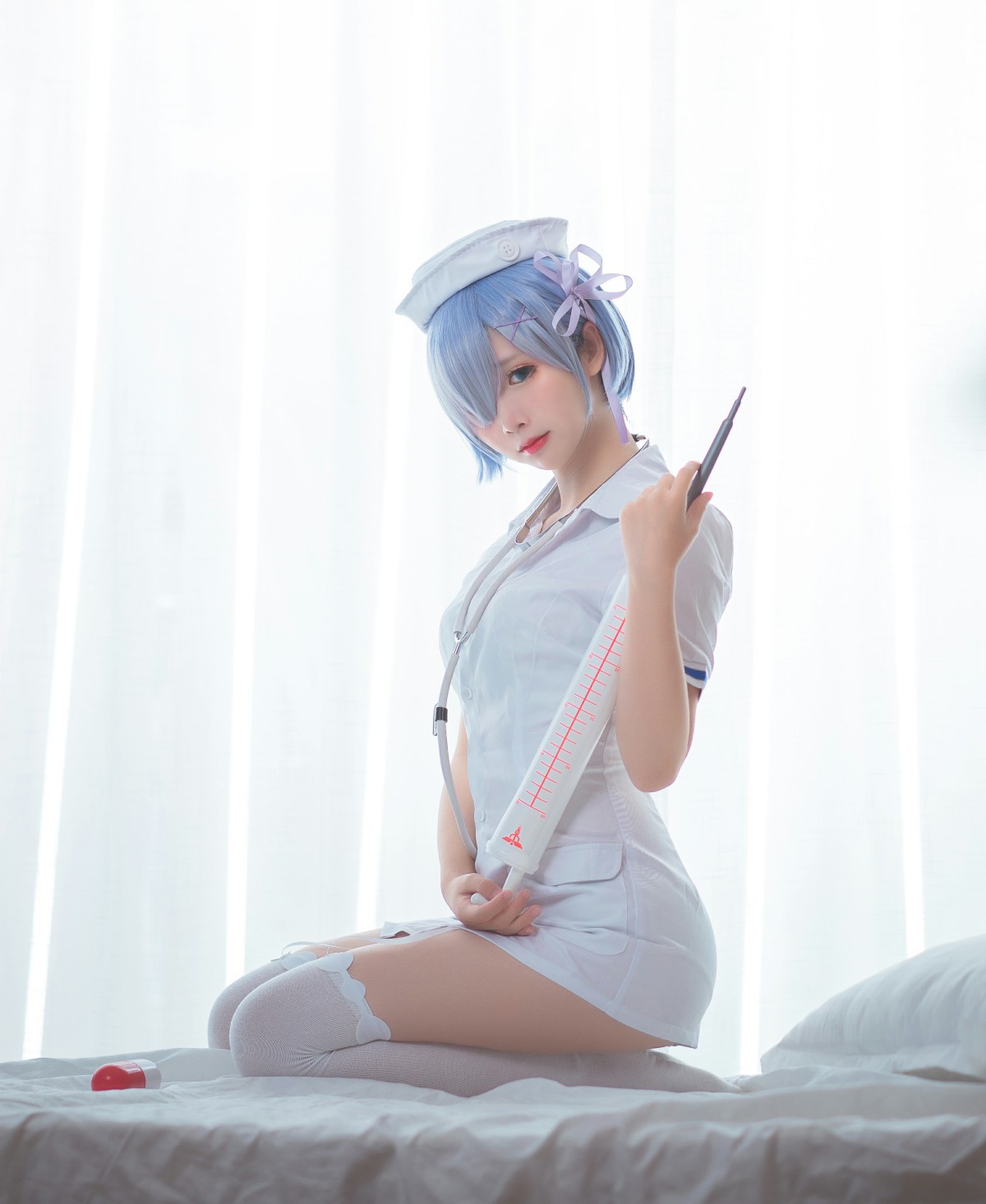 图片[12]-[Cosplay]面饼仙儿 – 蕾姆护士装 – COSPLAY-御萝部落