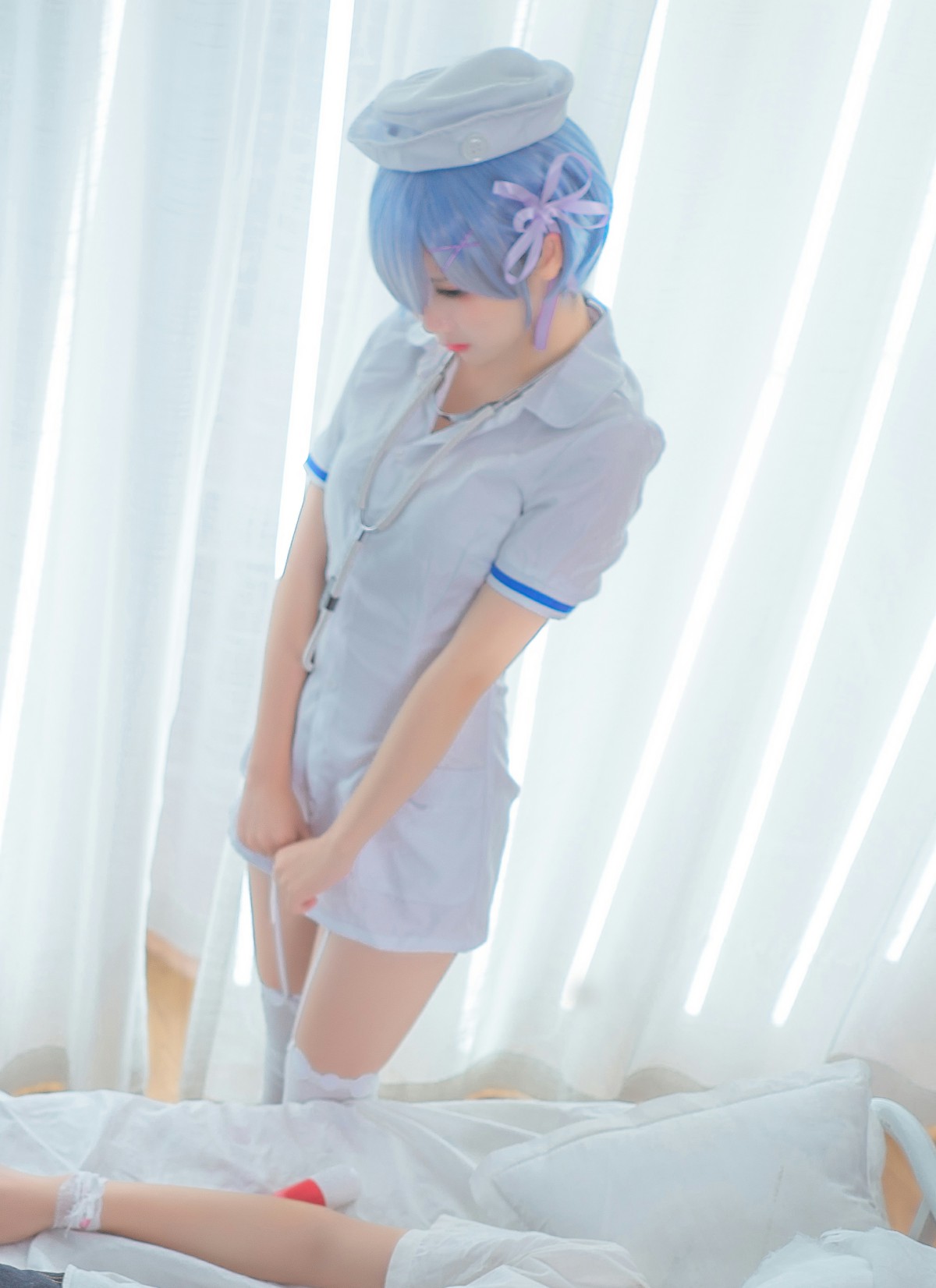 图片[13]-[Cosplay]面饼仙儿 – 蕾姆护士装 – COSPLAY-御萝部落