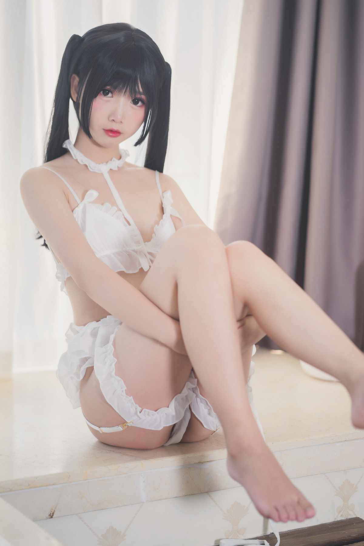 图片[3]-[Cosplay]面饼仙儿 – 脑内少女 白内衣 – COSPLAY-御萝部落