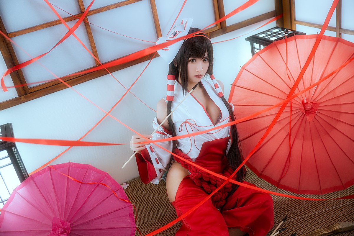 图片[4]-[Cosplay]鳗鱼霏儿 – 巫女 – COSPLAY-御萝部落