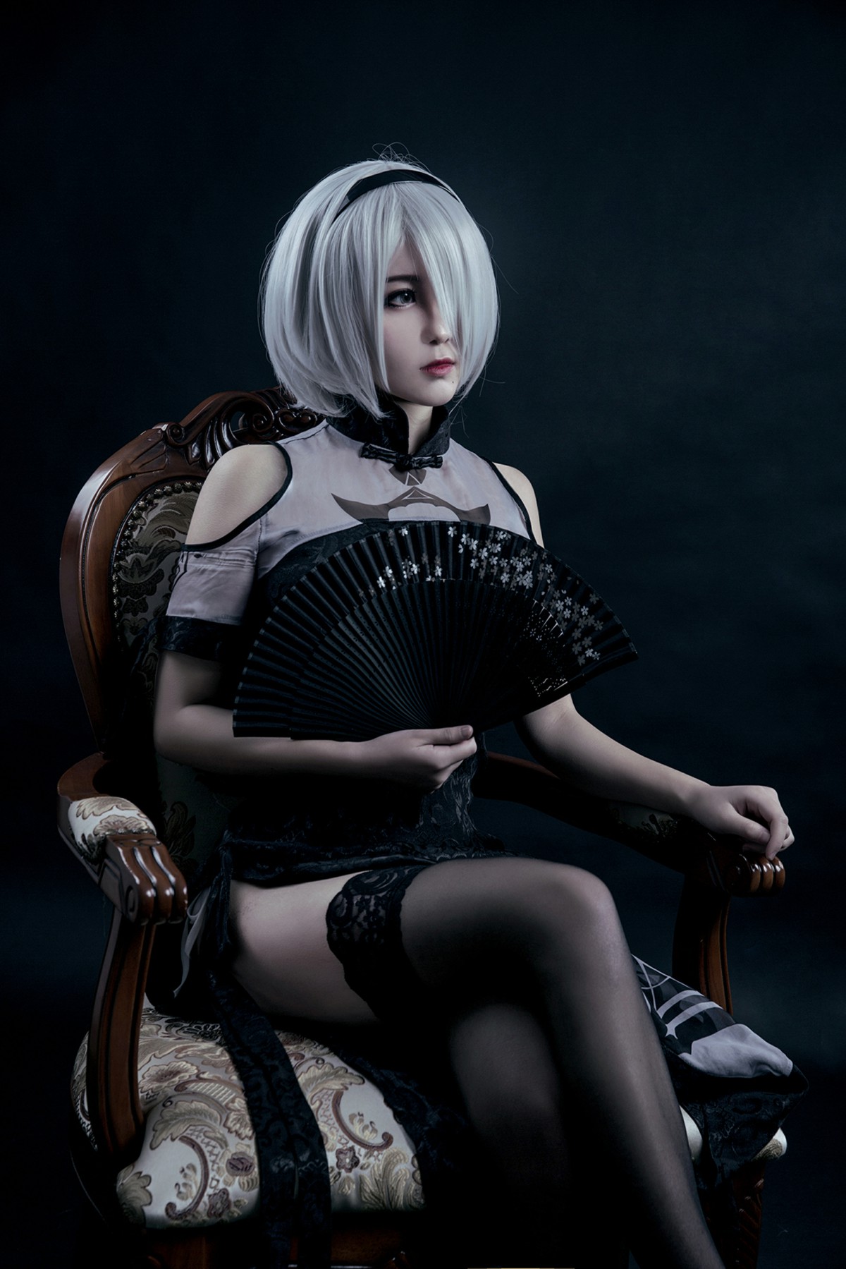 图片[6]-[Cosplay]穿旗袍的2B小姐姐 – COSPLAY-御萝部落