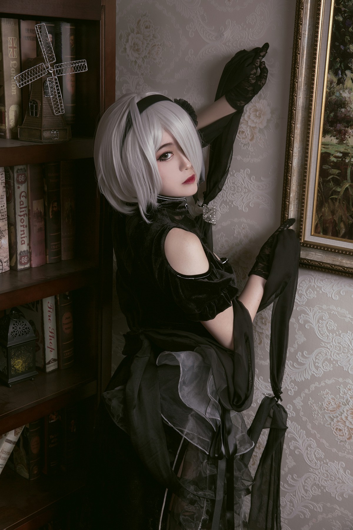 图片[14]-[Cosplay]穿旗袍的2B小姐姐 – COSPLAY-御萝部落