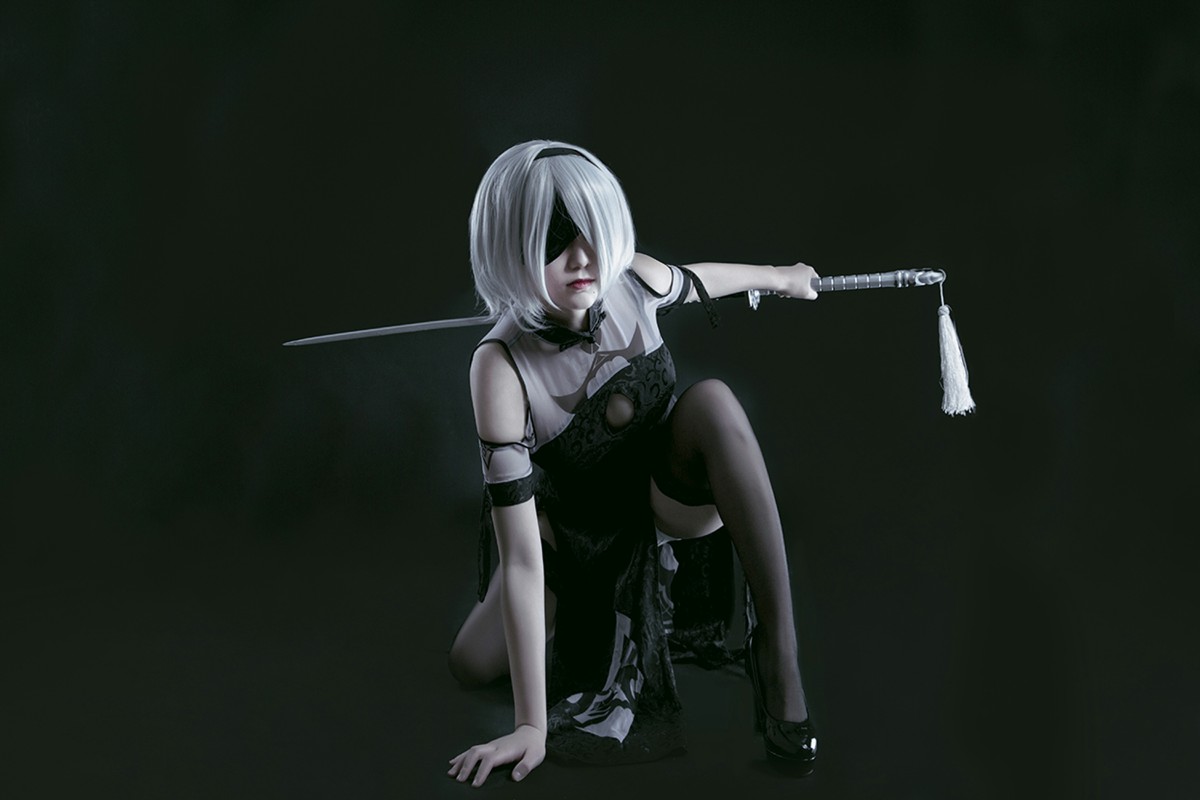 图片[23]-[Cosplay]穿旗袍的2B小姐姐 – COSPLAY-御萝部落