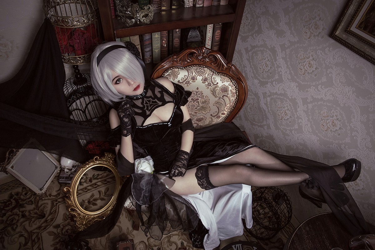 图片[34]-[Cosplay]穿旗袍的2B小姐姐 – COSPLAY-御萝部落