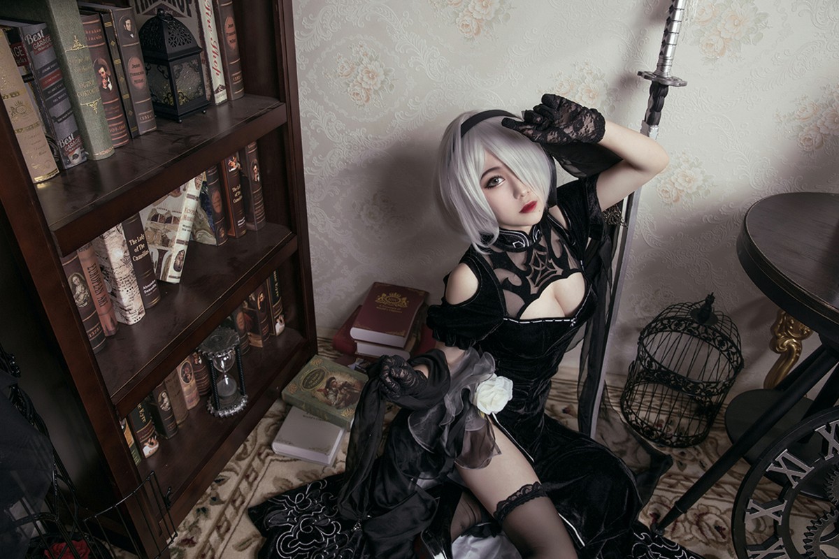 图片[39]-[Cosplay]穿旗袍的2B小姐姐 – COSPLAY-御萝部落