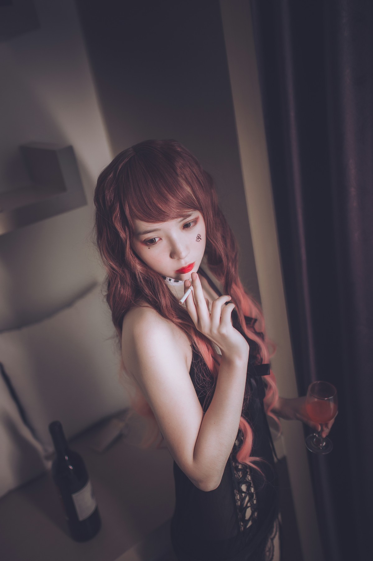 图片[19]-疯猫ss -黑色吊带袜 – COSPLAY-御萝部落