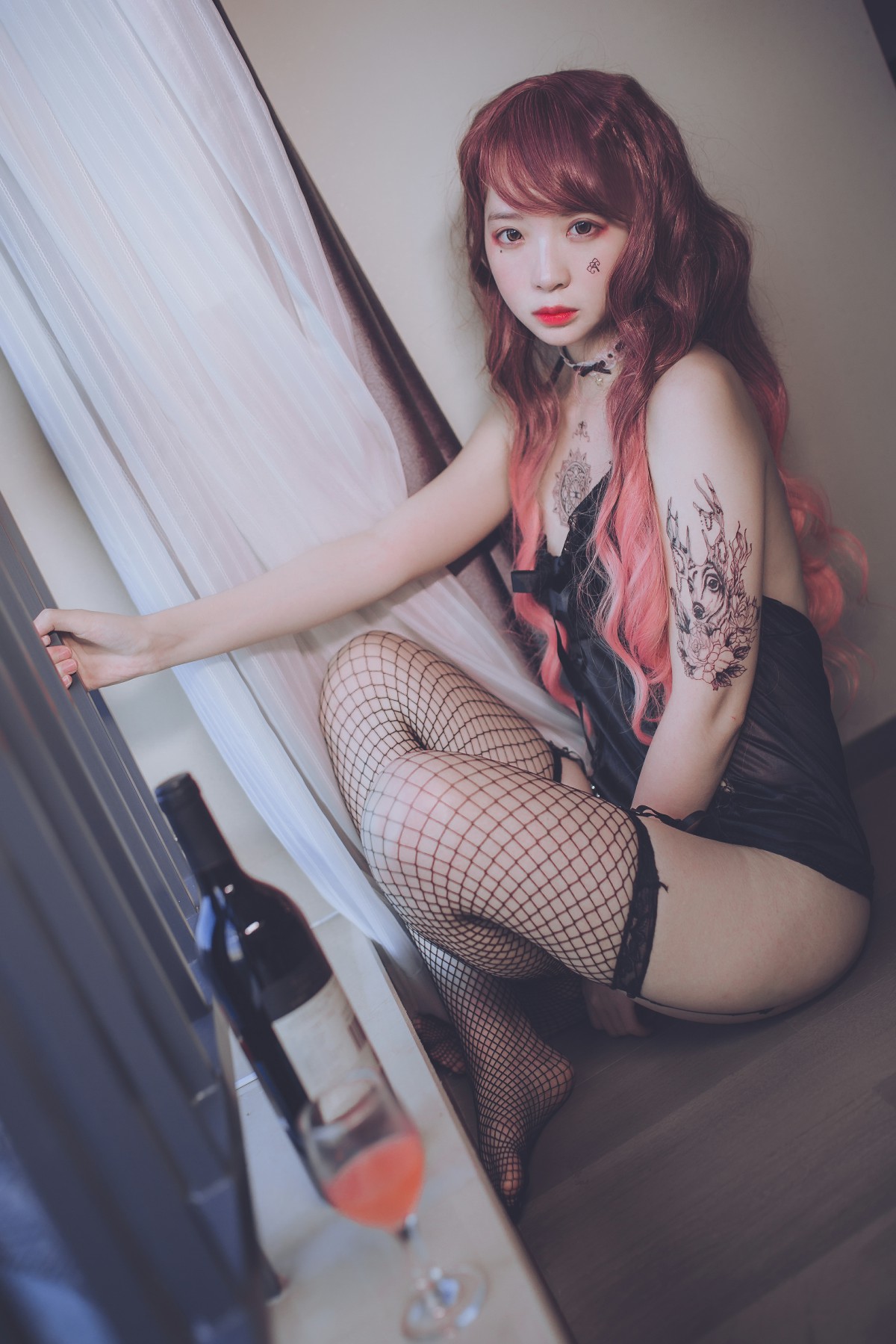 图片[38]-疯猫ss -黑色吊带袜 – COSPLAY-御萝部落