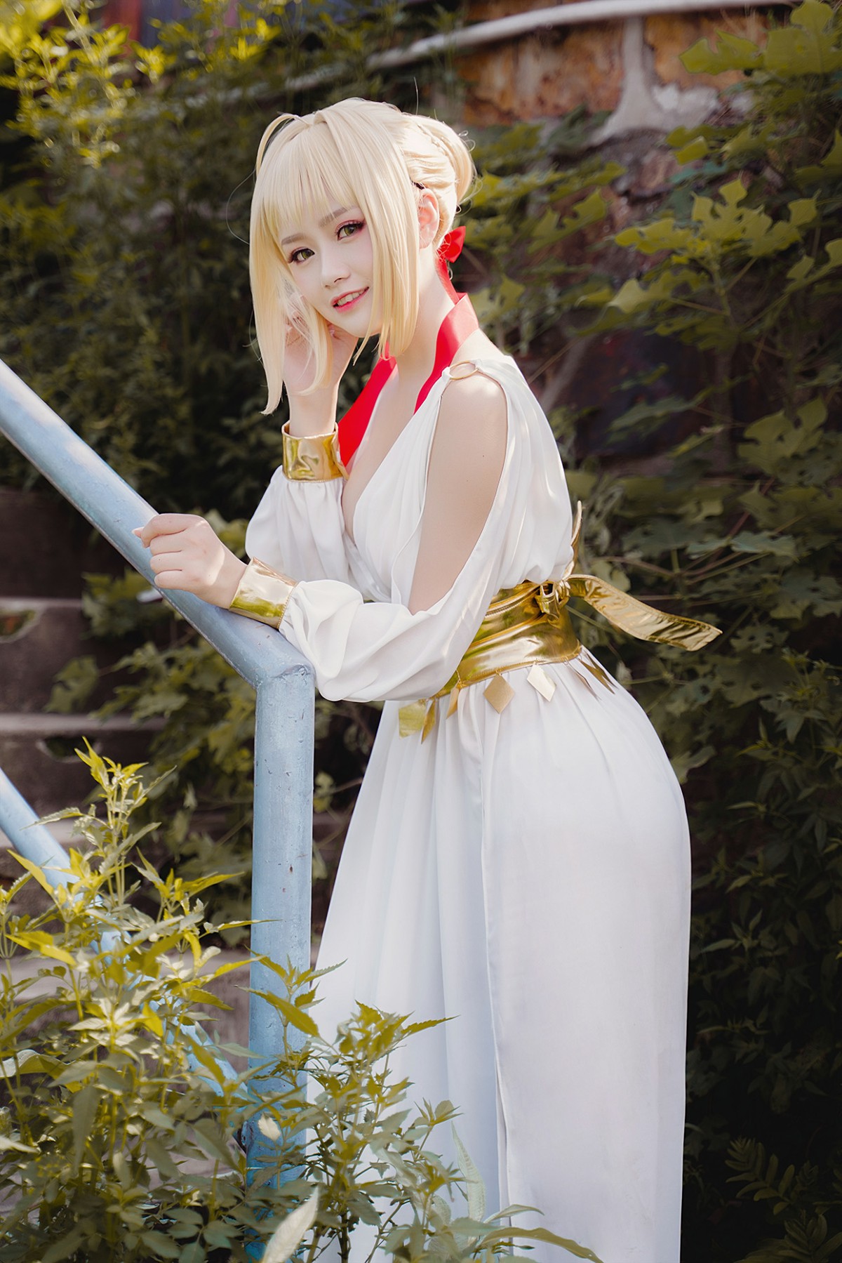 图片[2]-甜美女神 白裙飘逸难以抵挡的诱惑 – COSPLAY-御萝部落