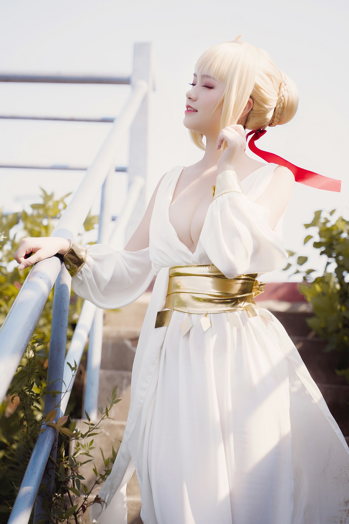 图片[19]-甜美女神 白裙飘逸难以抵挡的诱惑 – COSPLAY-御萝部落