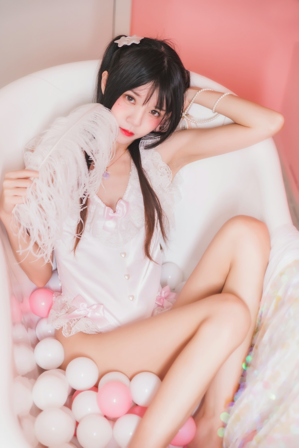 图片[16]-萝莉风COS 桜桃喵 –粉色浴缸 – COSPLAY-御萝部落