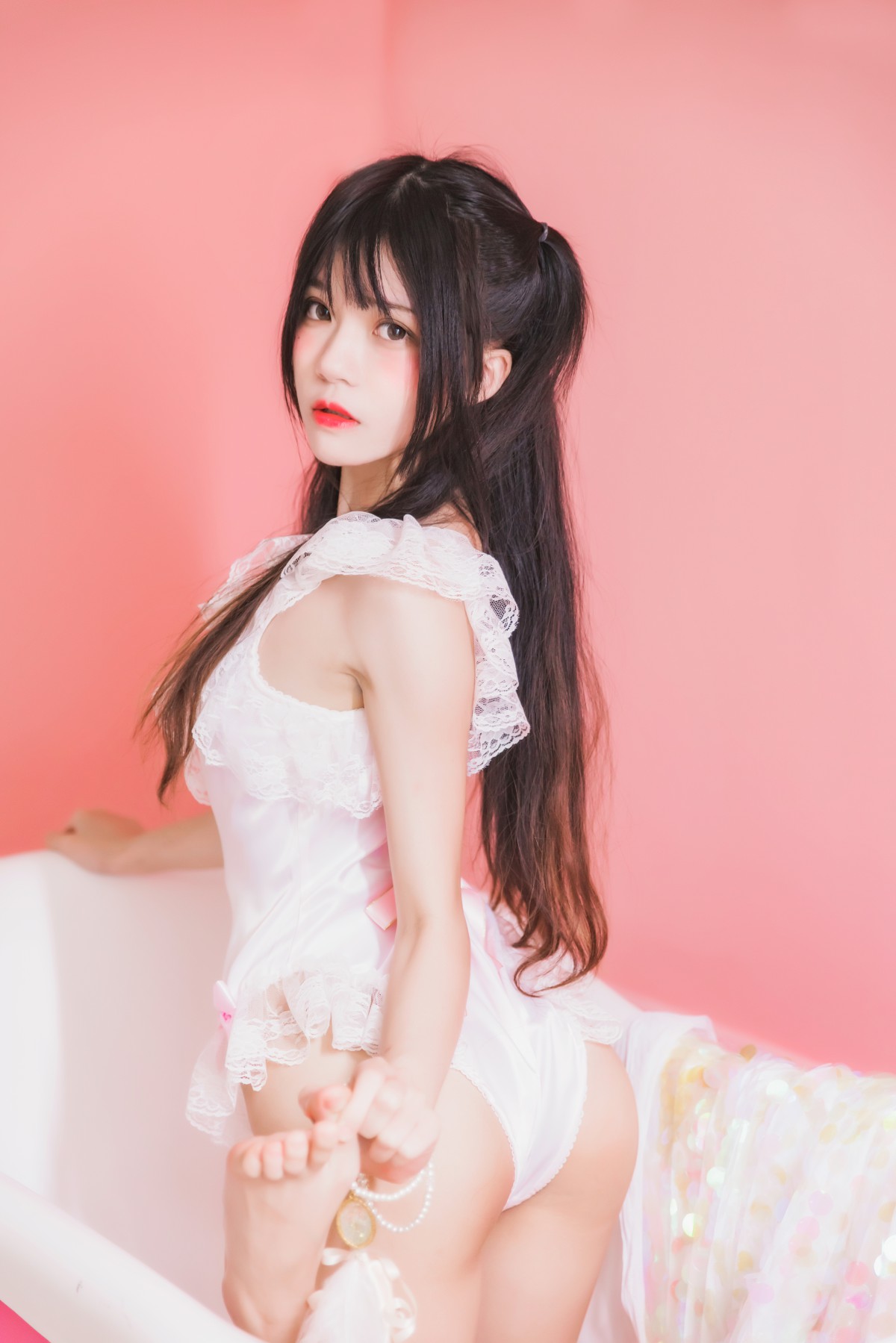 图片[18]-萝莉风COS 桜桃喵 –粉色浴缸 – COSPLAY-御萝部落