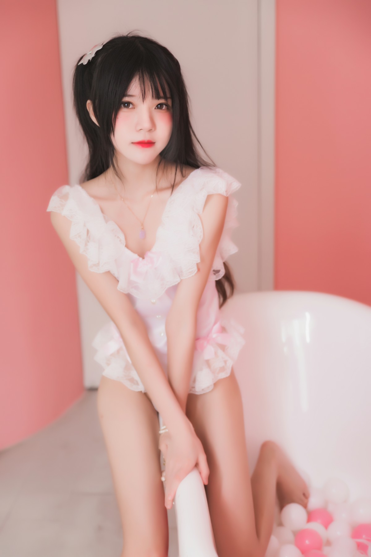 图片[24]-萝莉风COS 桜桃喵 –粉色浴缸 – COSPLAY-御萝部落