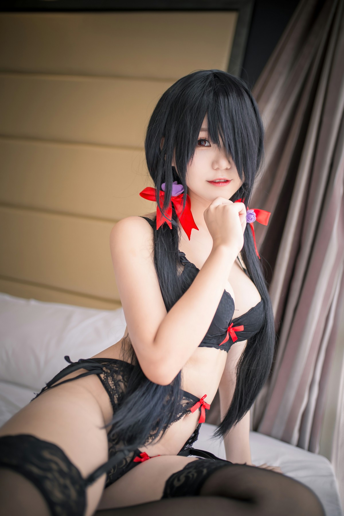 图片[2]-性感人气COSER Yoko宅夏Cos – 狂三内衣 – COSPLAY-御萝部落